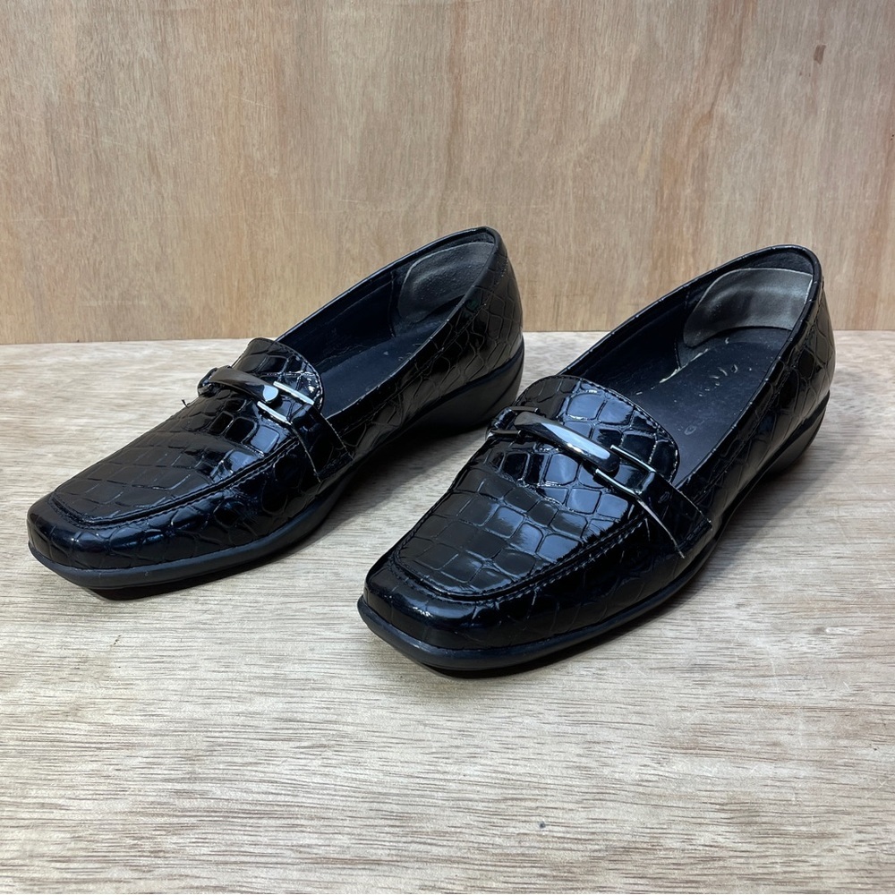 Nygard Alligator Leather Loafers Women’s 7.5M Black